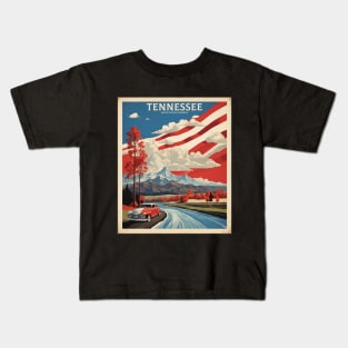 Tennessee United States of America Tourism Vintage Poster Kids T-Shirt